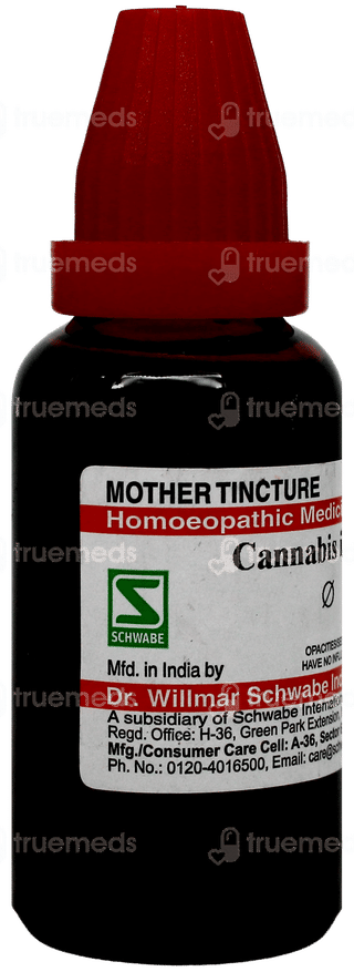 Dr Willmar Schwabe Cannabis Indica Q Mother Tincture 30Ml